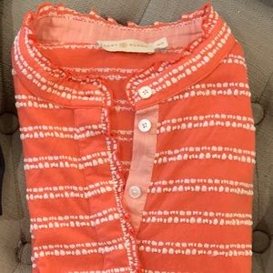 TORY BURCH RUFFLE COLLAR POLO